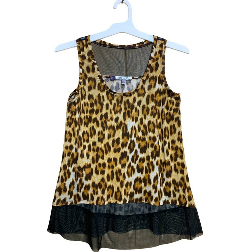 JENNIFER LOPEZ SLEEVELESS ANIMAL PRINT TOP SIZE XS